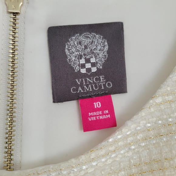 🤍 Vince Camuto Tweed Ivory Dress Sizes 10 & 12 NWT - Picture 6 of 8